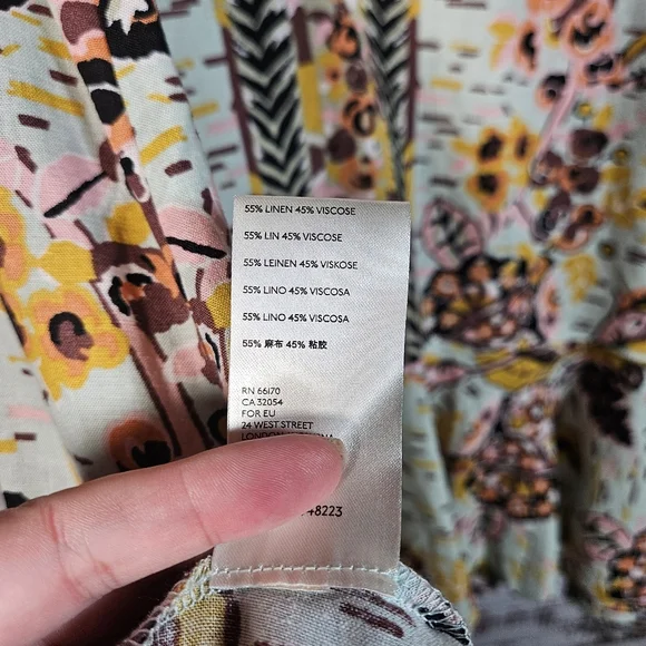 Free People floral tunic mini dress - Picture 8 of 12